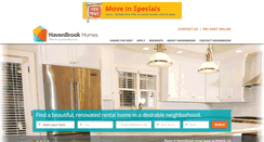 Desktop Screenshot of havenbrookhomes.com